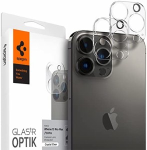 Spigen Glas tR Optik iPhone 13 Pro とiPhone 13 Pro Max 用 カメラフィルム 保護 iPhone13Pro と iPhone13Pro Max 対応 カメラ レンズ 