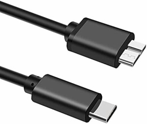 USB Type C to USB 3.0 変換ケーブル (0.5m) USB C 外付けhddケーブル USB Type C to USB 3.0 Micro B 3A急速充電と5Gbpsデータ転送 Macb