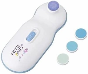 Rite Aid 赤ちゃん 電動ネイルトリマー 本体セット パッド(月齢別4種類)付属 爪切り 爪磨き