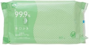レック 純水99.9% 大人用 手くちふき 80枚入 日本製 弱酸性 無香料