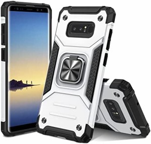 【WYEPXOL】Samsung Galaxy Note8 ケース リング付き 衝撃吸収 tpu pc 二重構造 米軍MIL規格 全面保護 一体型スマホケース 薄型 ギャラク