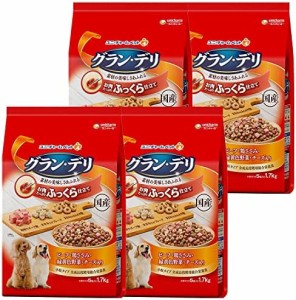 【ケース販売】グラン・デリ ドッグフード ソフト ふっくら仕立て ビーフ・鶏ささみ・緑黄色野菜・チーズ・角切りビーフ粒入り 6.8kg(1.7