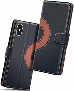 iPhone XS ケース iPhone X ケース 手帳型 薄型 RFIDブロッキング スマホカバー PUレザー 全面保護 カード収納 サイドマグネット 耐衝撃 