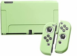 SHEAWA Switch OLED 有機ELモデル用ケース 保護ケース カバー かわいい TPU 耐衝撃 アクセサリー (グリーン)