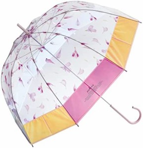 [plantica×Wpc.] フラワーアンブレラ プラスティック シャイニー shiny plastic umbrella 60cm 長傘 レディース ビニール傘 PLV03