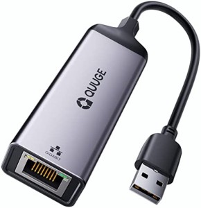 QUUGE 有線LANアダプター USB3.0 Switch対応 USB LAN変換アダプター 1Gbps高速通信 USB RJ45 変換 一発認識 イーサネットアダプタ ギガビ