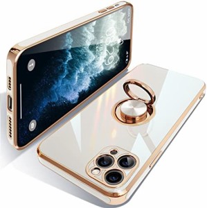 iphone11 Pro ケース リング アイフォン11Pro カバー リング付き TPU 耐衝撃 携帯カバー シリコン スタンド機能付き 360回転車載ホルダー