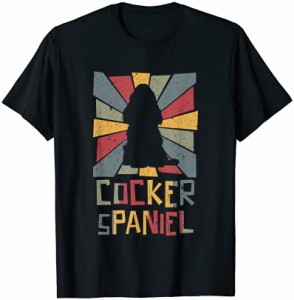 Cocker Spaniel Vintage コッカースパニエル ヴィンテージ ドッグ 犬 肉球 ドッグラブ Tシャツ