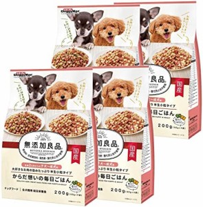 ドギーマン 無添加良品 からだ想いの毎日ごはん 子犬~成犬用 200ｇ×4袋