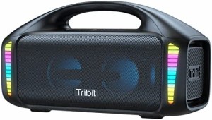 【VGP 2023 金賞】Tribit Bluetoothスピーカー IPX7防水 LEDライト付き 20時間連続再生ブルートゥース スピーカー Bluetooth 5.3 TWS対応