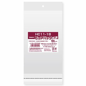 【ケース販売】SWAN OPP袋 ピュアパック HC 11-18 (A6用) 006798462 1ケース(100枚入×60袋 合計6000枚)