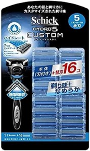 シック ハイドロ5 カスタム 替刃 17個 5枚刃 ひげそり 髭剃り SCHICK HYDRO5 CUSTOM