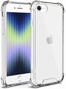 iPhone se ケース iPhone SE 第3/2世代 兼用 ケース クリア 2022新型 - ストラップホール付き iPhone se3 / se2 iPhone8 iPhone7 用カバ