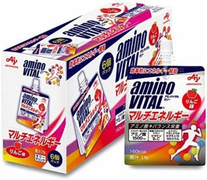 味の素 アミノバイタル ゼリードリンク マルチエネルギー りんご味 180g×6個 アミノ酸 1500mg ビタミン カルシウム 栄養補給