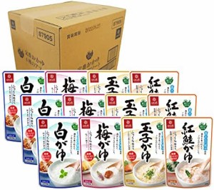 【在宅ワーク・非常食にも】はくばく 定番おかゆ4種のアソート 250g×12個