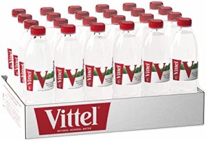 Vittel(ヴィッテル) 硬水 ナチュラルミネラルウォーター ペットボトル 500ml × 24本 (フランス ヴォージュ山脈 カルシウム マグネシウム