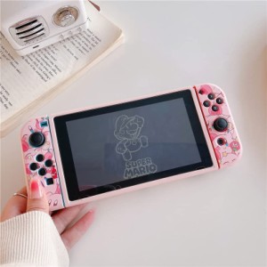 Switch ケース 2ピースセット for BT21 星のカービィ Switchケース カバー for BTS スイッチ 保護ケース かわいい ソフト TPU 保護カバー