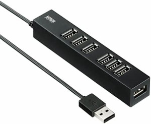 サンワサプライ USB2.0ハブ(7ポート) USB-2H701BKN ブラック