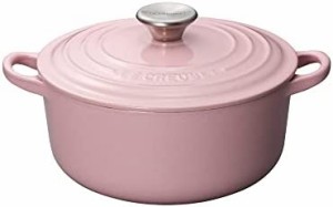 【 レシピブック付き】ル・クルーゼ(Le Creuset) 鋳物 ホーロー 鍋 両手鍋 無水鍋 鉄鍋 ココット・ロンド 18 cm シフォンピンク ガス IH 