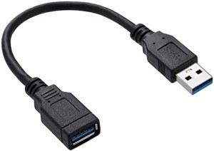 MZHOU USB 3.0 USBオスAからメスA高速標準USB延長ケーブル-エクステンダーからUSBハブ、黒0.2m