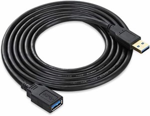 USB 3.0 延長 5m XBOHJOE USB延長ケーブル 金メッキコネクタ タイプAオスからAメスへの延長ケーブルコード (5M)