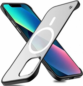 [XLAS] iPhone 12 mini ケース magsafe対応 フレームレス マグセーフ ケース frameless case 新型 薄型 軽量 黄ばみなし レンズ保護 スリ