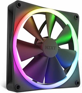 NZXT F140RGB 140mm RGB対応 ブラック PCケースファン RF-R14SF-B1 FN1765