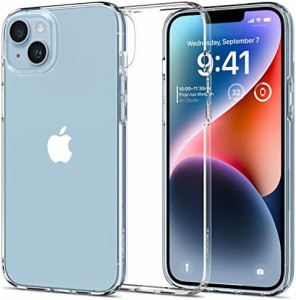 Spigen iPhone14Plus ケース クリア バンパーケース 二重構造 米軍MIL規格取得 耐衝撃 カメラ保護 Qi充電 ワイヤレス充電 リキッド・クリ