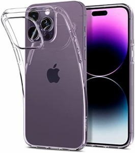 Spigen iPhone14ProMax ケース クリア バンパーケース 二重構造 米軍MIL規格取得 耐衝撃 カメラ保護 Qi充電 ワイヤレス充電 リキッド・ク