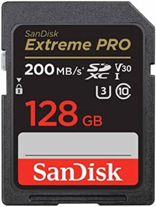 【 サンディスク 正規品 】 SDカード 128GB SDXC Class10 UHS-I V30 読取最大200MB/s SanDisk Extreme PRO SDSDXXD-128G-GHJIN 新パッケ