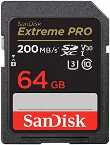 【 サンディスク 正規品 】 SDカード 64GB SDXC Class10 UHS-I V30 読取最大200MB/s SanDisk Extreme PRO SDSDXXU-064G-GHJIN 新パッケー