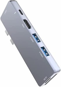 USB Type C ハブ 7ポート Macbook air ハブ 【 USB HDMI出力・ Thunderbolt 3ポート ・USB3.0ポート・USB-Cデータ転送ポート・SD/TFカー