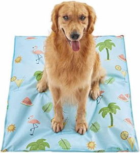 Norvy ペット ひんやりマット 大型犬 冷却マット ペットベッド 110×80cm 夏用ひんやりジェルマット 敷きパッド 暑さ対策 犬舎のため 収