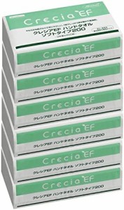 クレシア EFハンドペーパータオル ソフトタイプ 2枚重ね 200組(400枚) x 6パック