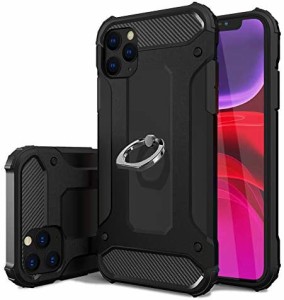 iPhone 11 Pro ケース リング付き 耐衝撃 TPU クリア 車載対応ホルダー対応 軽量 薄型 指紋防止 全面保護 スクラブ 磁気 カーマウントホ