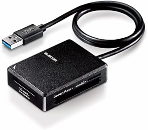 エレコム カードリーダー SD microSD MS CF 超高速タイプ USB3.0 ケーブル長50cm ブラック MR3-C402BK
