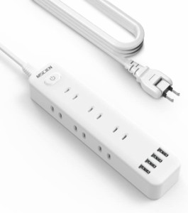 延長コード 5m 電源タップ usb コンセントタップ 9個AC口 4個USBポート MSCIEN テーブルタップ OAタップ たこあしコンセント 一括スイッ