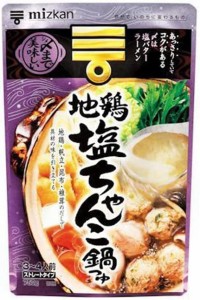 ミツカン 〆まで美味しい 地鶏塩ちゃんこ鍋つゆ ストレート 750g×3個