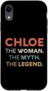 iPhone XR Chloe The Woman 神話伝説 名前 パーソナライズド レディース スマホケース