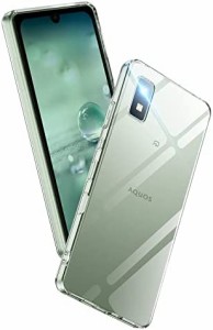 Aunote 全透明 AQUOS wish AQUOS wish2 ケース SH-51C SHG06 耐衝撃 ストラップホール付き TPU 薄型 軽量 スマホケース 擦り傷防止 ワイ