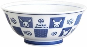 金正陶器 「 ポケットモンスター 」 ラーメン 丼 どんぶり 約16cm 千代紙 染付 日本製 141175 ホワイト