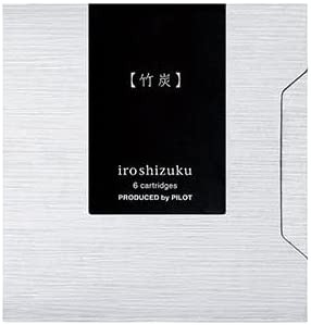 パイロット 万年筆用インキ iroshizuku 色彩雫 カートリッジインキ 6本入り IRF-6S (竹炭)