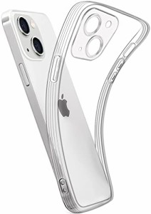 iPhone 13 ケース 軽量 ケース ソフト クリア TPU カバー アイフォン 13 ケース 透明 柔軟 黄ばみにくい ケース 耐衝撃/Qi充電対応/6.1イ