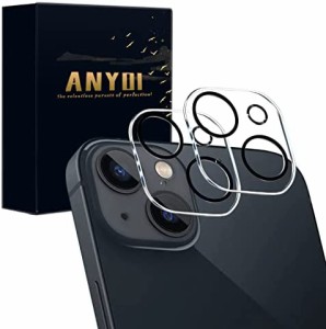 【2枚セット】ANYOI iPhone 14 Plus/iPhone 14 用 カメラ レンズ 保護カバー 日本旭硝子製 硬度9H キズ防止 耐衝撃 防滴 防塵 極薄 アイ