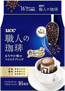 UCC 職人の珈琲 ドリップコーヒー まろやか味のマイルドブレンド 16杯×3個