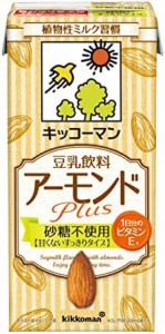 キッコーマン 豆乳飲料 アーモンドPlus 砂糖不使用 1000ml×6本