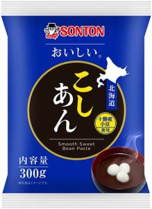 ソントン おいしい。北海道こしあん 300g ×4個