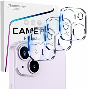 CloudValley iPhone 14 / iPhone 14 Plus カメラフィルム 傷防止 HD 強化ガラス 耐衝撃 カメラ レンズ保護フィルム iPhone 14 (6.1 イン