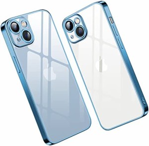 iPhone 14 Plus 用 ケース クリア TPU 透明 耐衝撃 レンズ保護 ソフトケース 軽量 「2.0 改良モデル」 2022新型 ストラップホール付き 衝