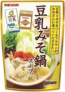 マルサン 豆乳みそ鍋スープ 720g×4個